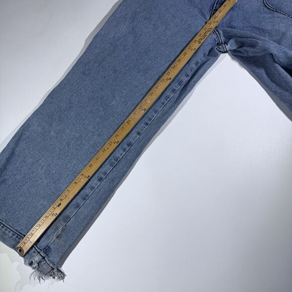 Vintage JNCO Burnin Hot Pipes Jeans 34W 30L Wide Leg Baggy Denim Crown Patch Y2K - Picture 12 of 15